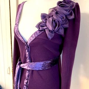 Retro purple cardigan